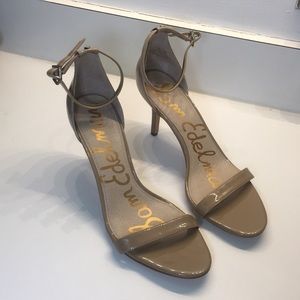 1 DAY SALE Size 10 Sam Edelman Patent Nude Pumps