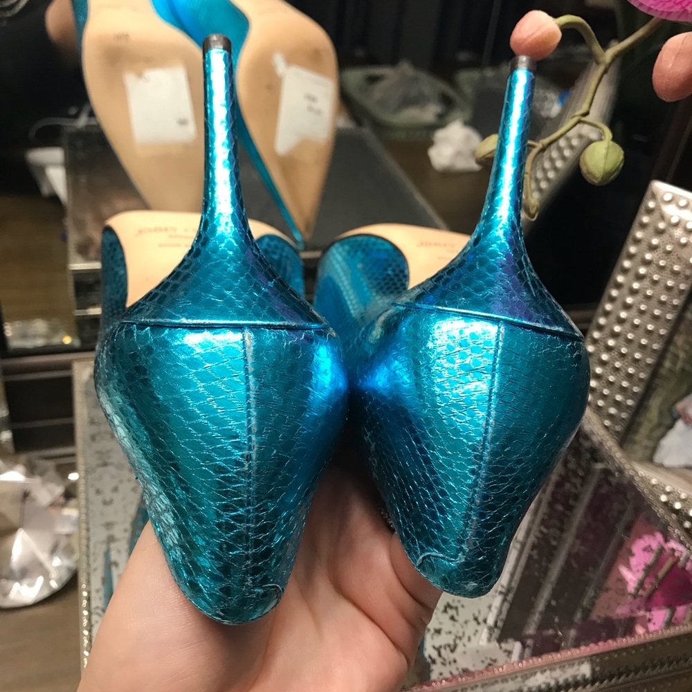 ❌❌SOLD❌❌Jimmy Choo Metallic Mermaid Anouk Pumps - Picture 3 of 8
