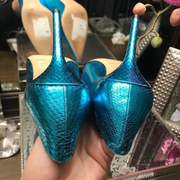 ❌❌SOLD❌❌Jimmy Choo Metallic Mermaid Anouk Pumps - Picture 3 of 8