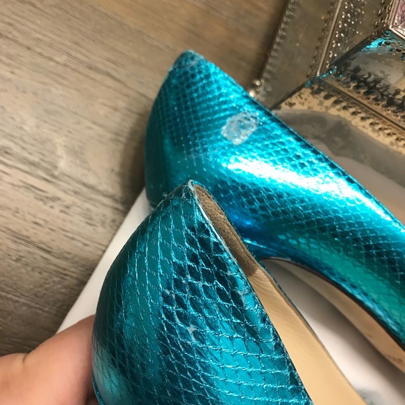 ❌❌SOLD❌❌Jimmy Choo Metallic Mermaid Anouk Pumps - Picture 4 of 8