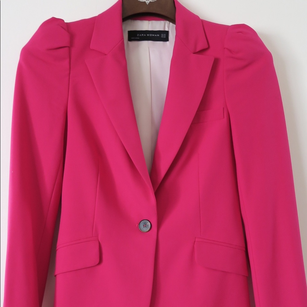 Pink Zara Wing Blazer