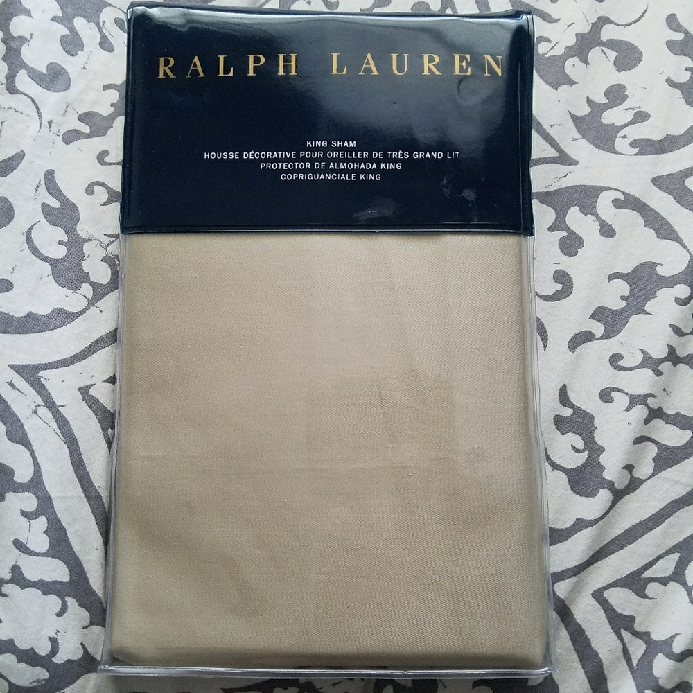 Ralph Lauren King sham sateen
800 TC