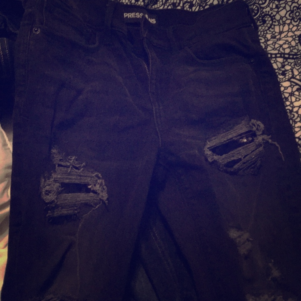 Destroyed size 2 Express jeans!