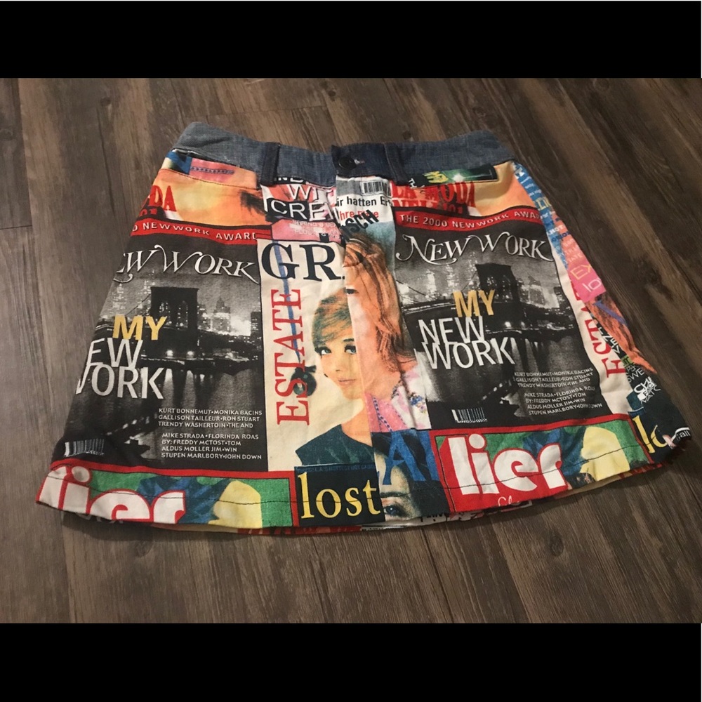 Dolce and Gabbana mini skirt jean material