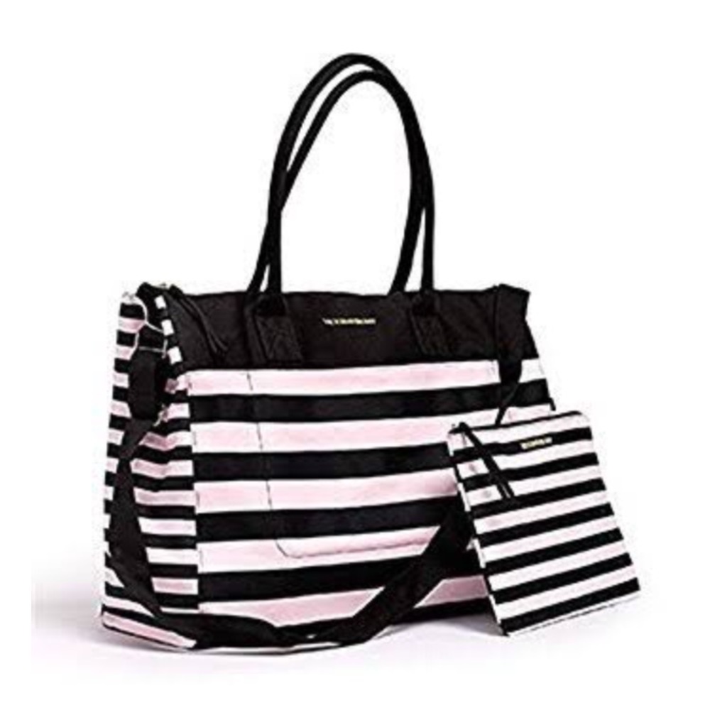 Victoria's Secret Canvas Duffle with makeup bag