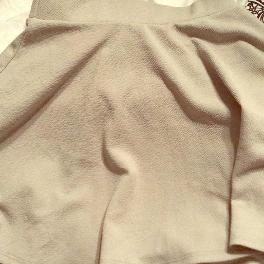 Brand new super cute light olive green skirt!!