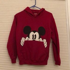 Red Mickey Mouse Sweatshirt
