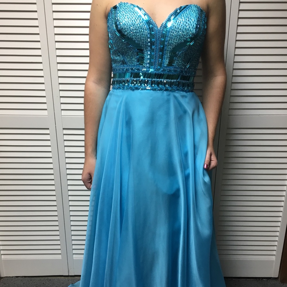 Aqua Prom Dress