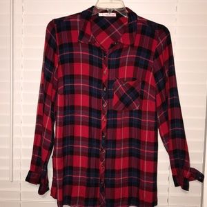 Red and blue flannel