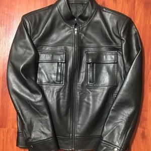 New Black Faux Leather Jacket