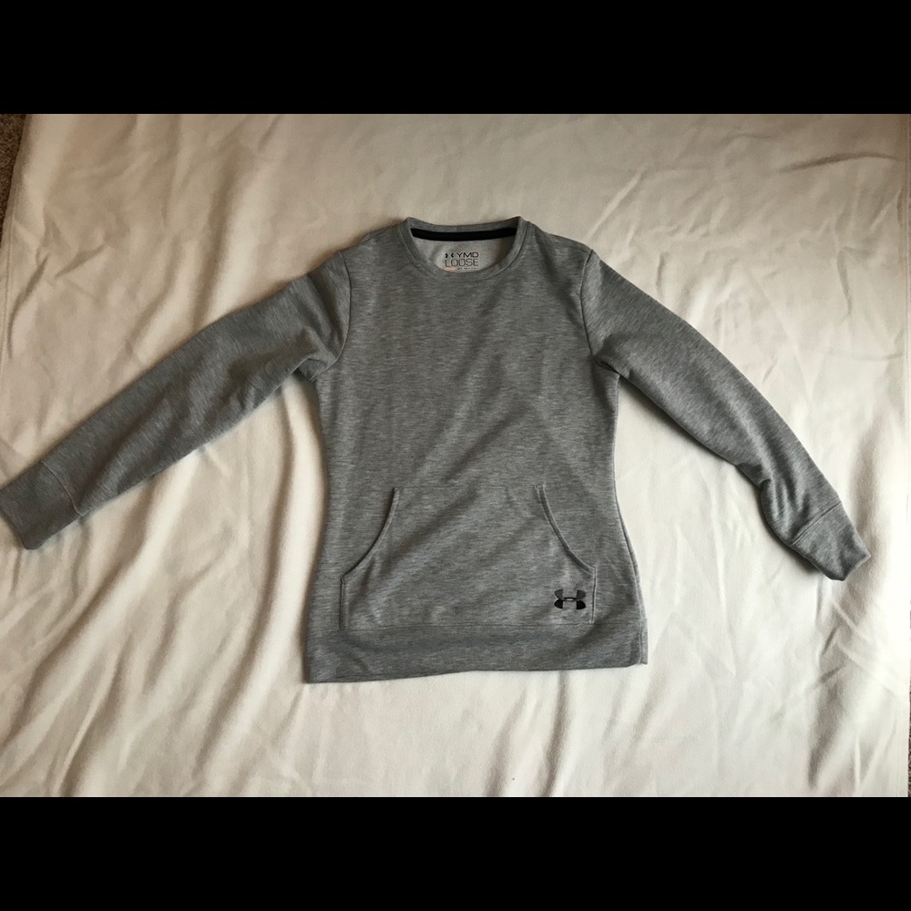 Under Armour, gray sweatshirt, used