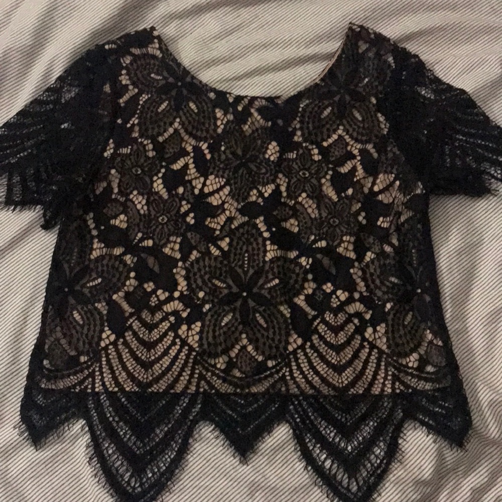 Black Lace Top
