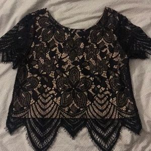 Black Lace Top