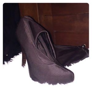 Bebe brown stocking knee high boots