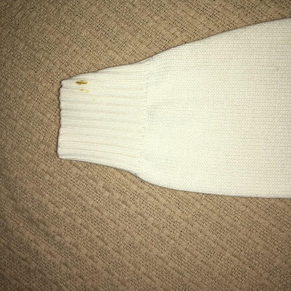 OSCAR DE LA RENTA SWEATER WHITE QUARTER ZIP - Picture 3 of 6