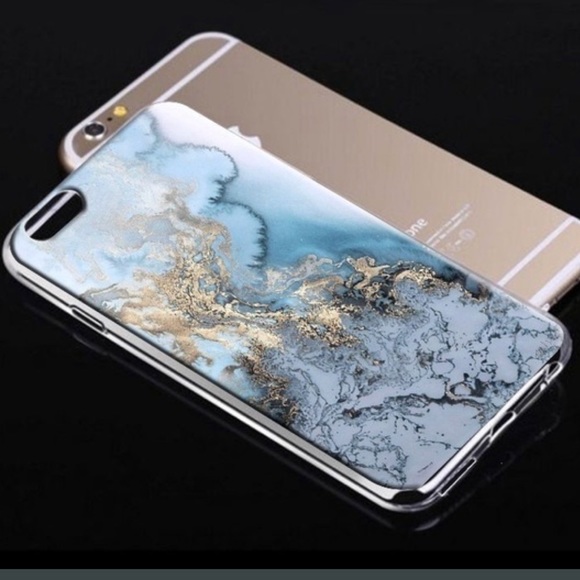 iPhone 7 Marble Pattern Silicone Bumper Case NEW - Picture 1 of 7