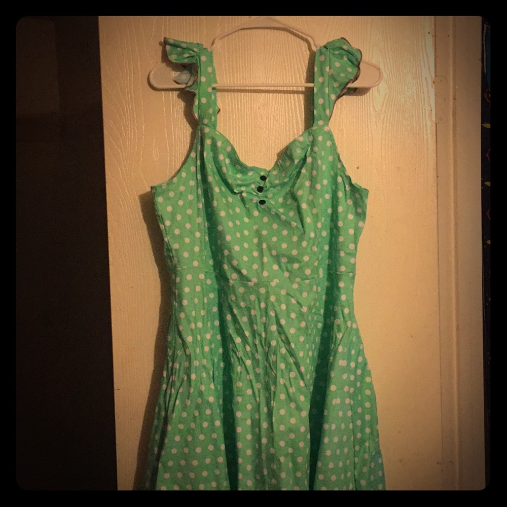 Vintage inspired polka dot dress