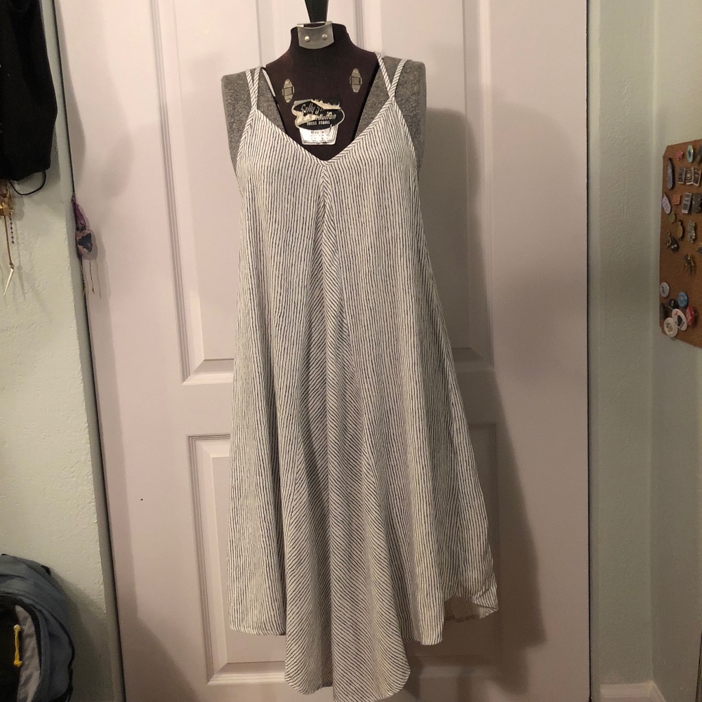 TRADED - Striped Blu Pepper Dress
