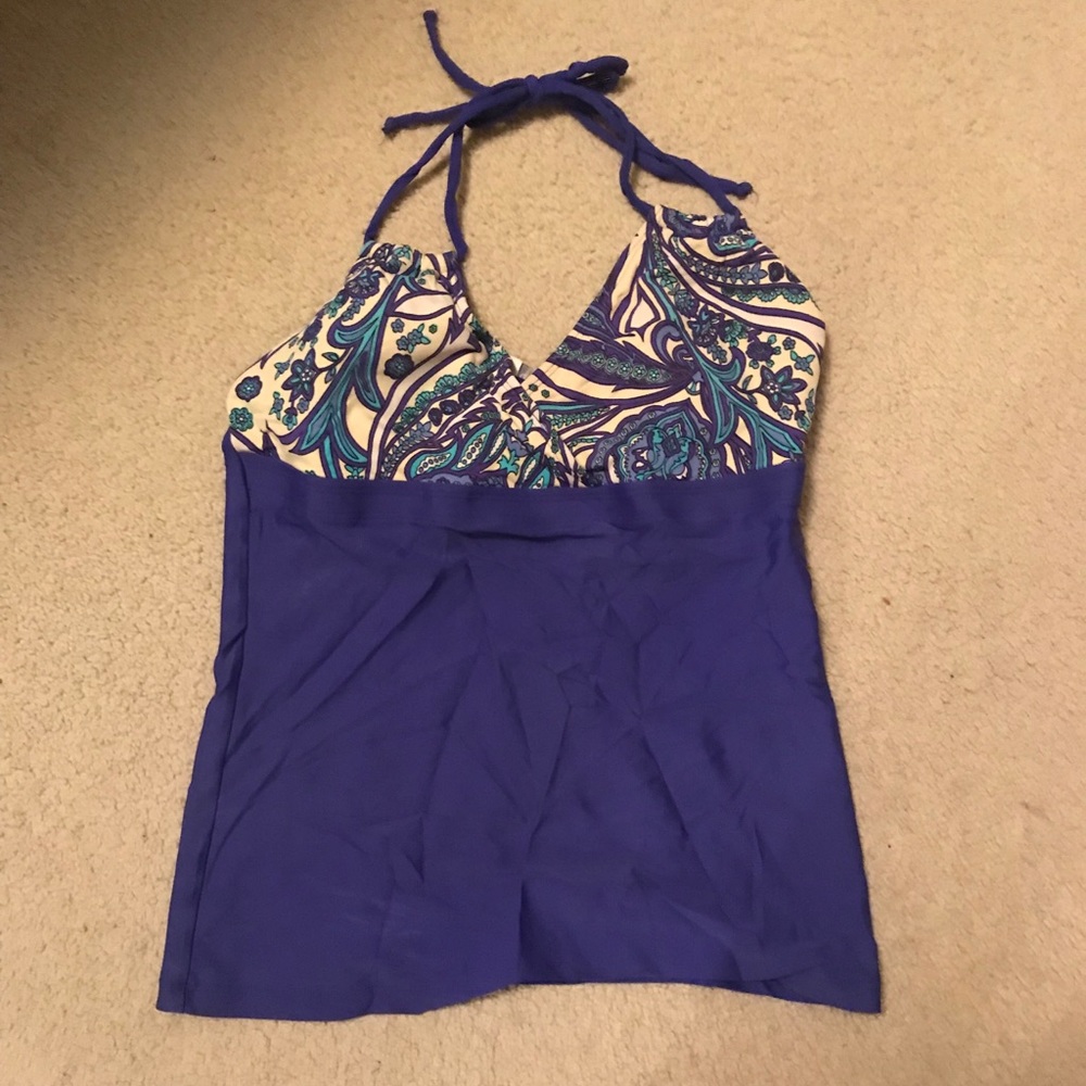 Blue tankini top