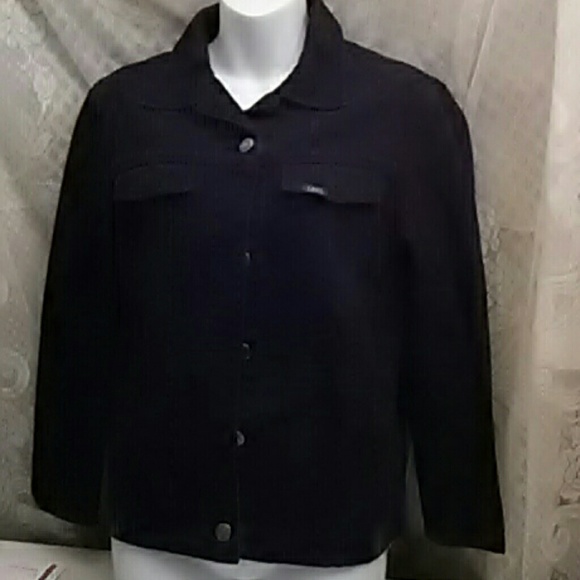 lee black denim jacket