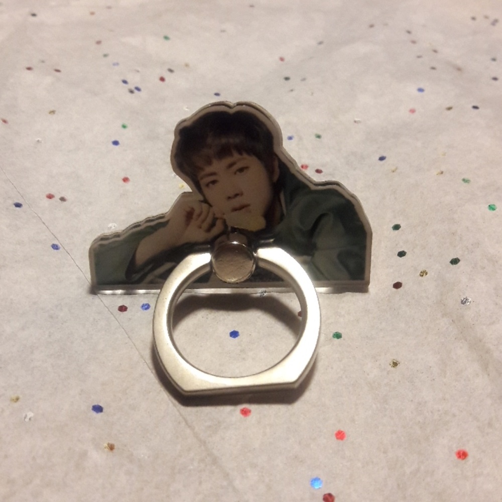 Kpop BTS Jin 360° Key Ring and Stand - Picture 2 of 4