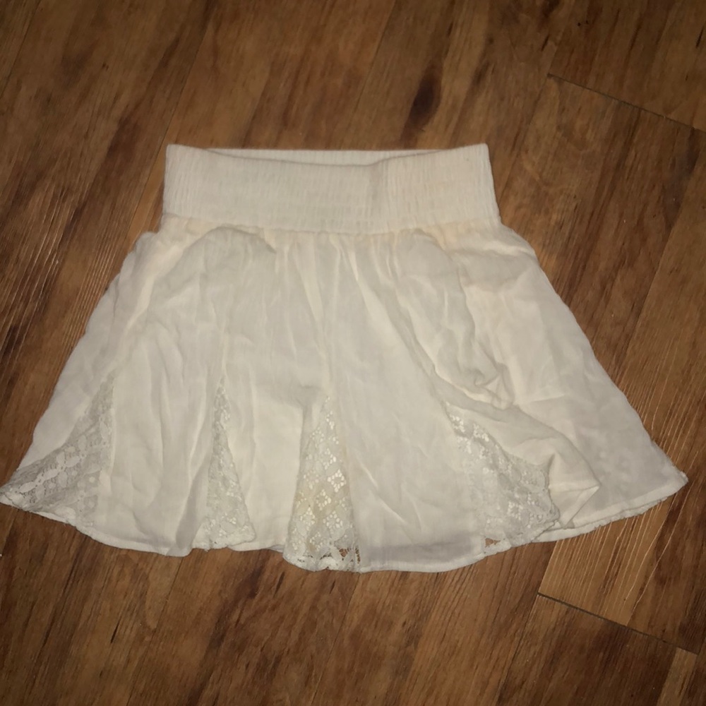 Off white mini skirt