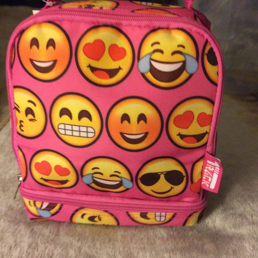 3 for $20 Hot Pink Emoji lunch box insulated - Picture 2 of 7