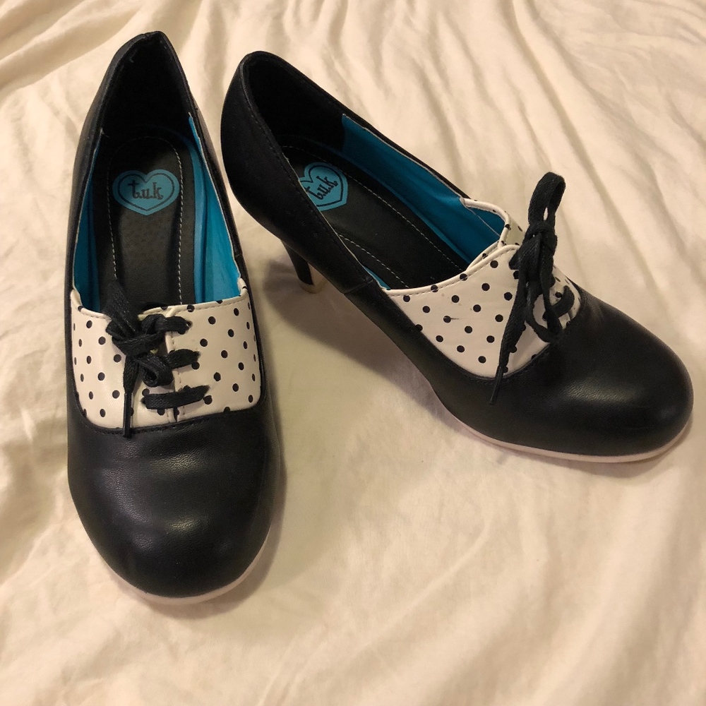 T.U.K. Polka Dot Heels