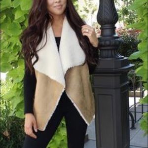 Faux fur vest
