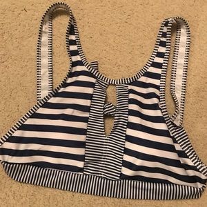 Bikini top with the high front neck.