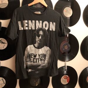 John Lennon shirt.