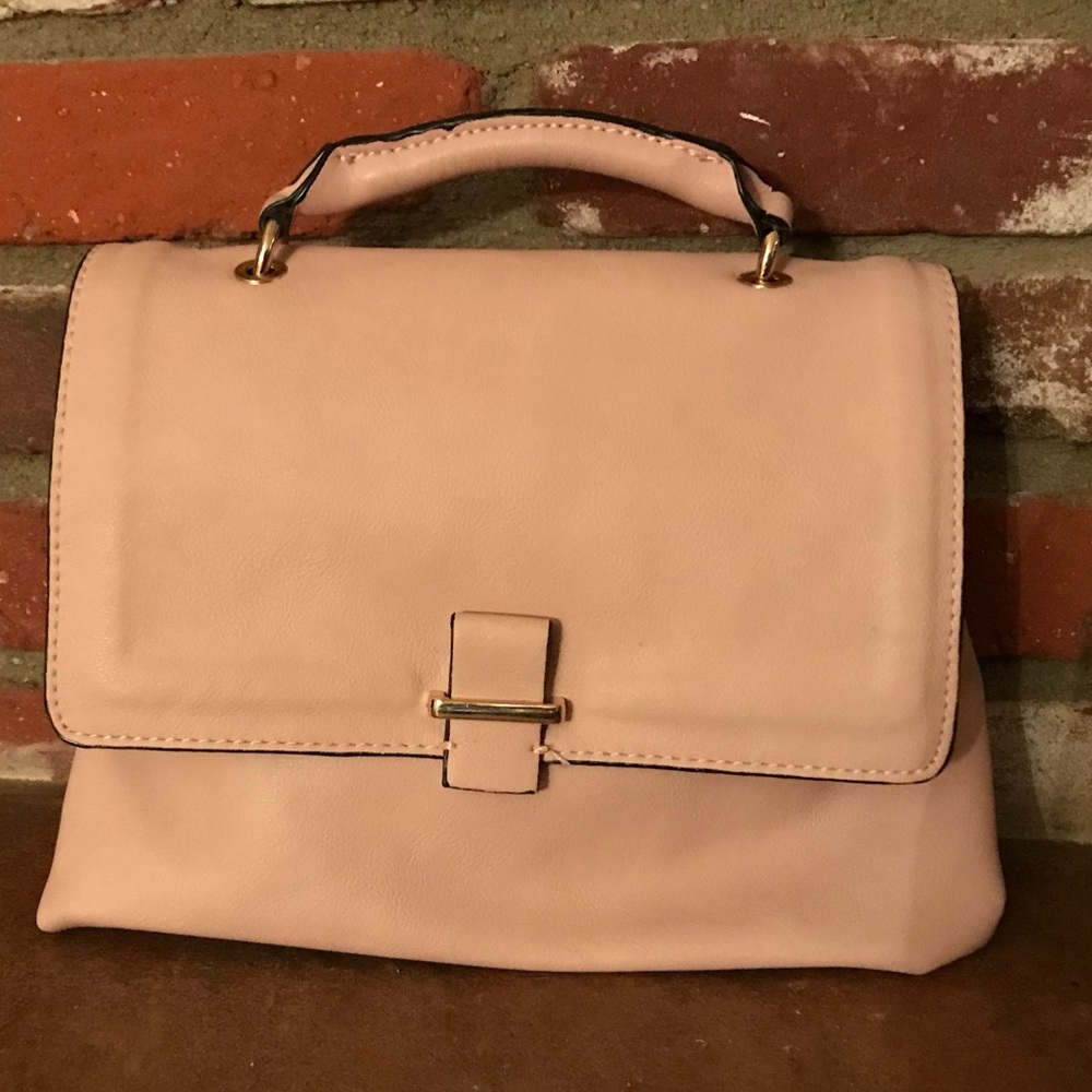 Zara Pink Leather City Bag