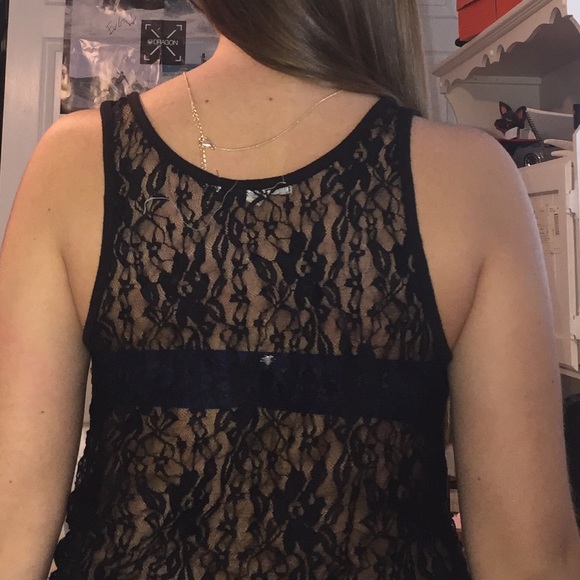 Rare “Crazy Love” Tank Top with Lace back - Picture 5 of 5