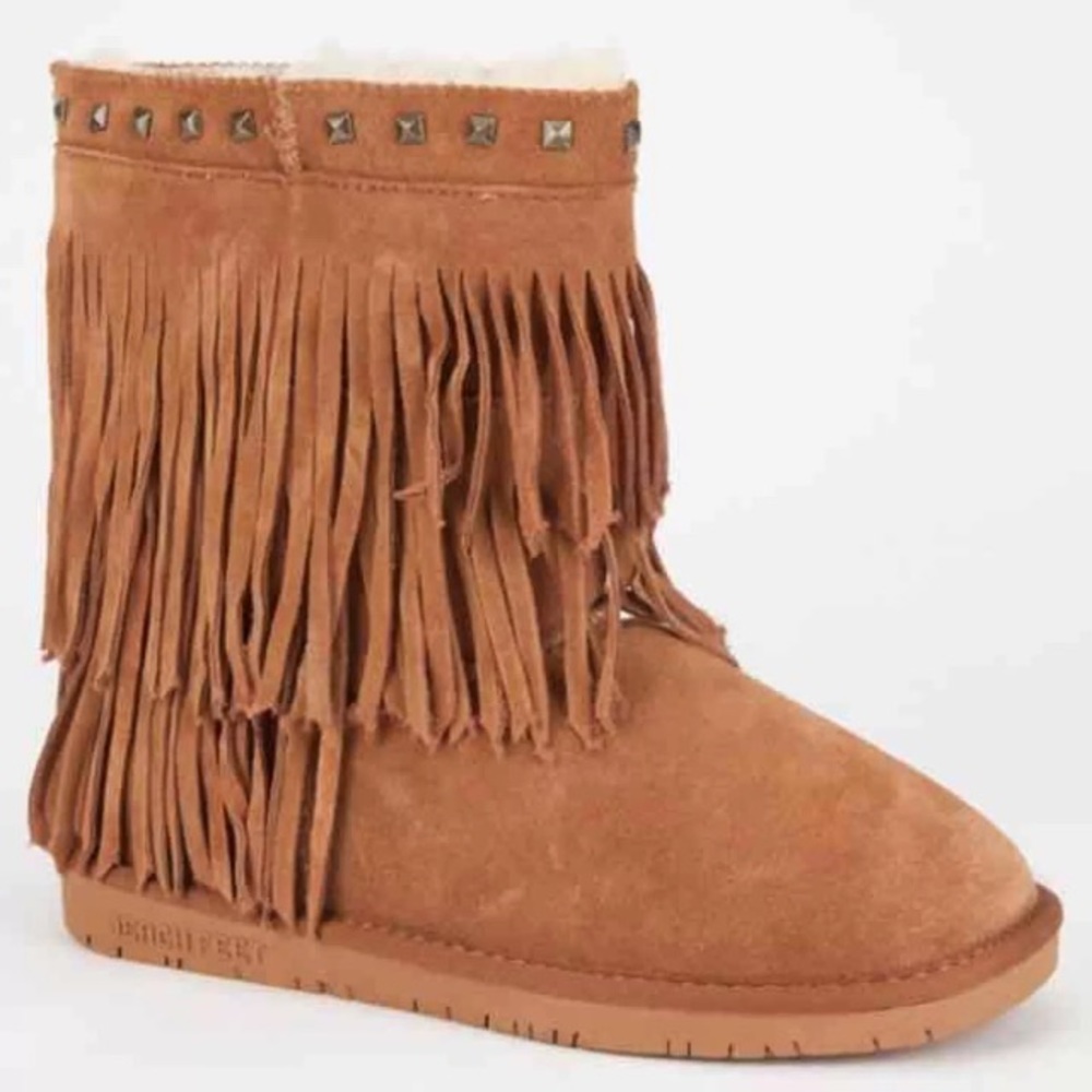 Bearpaw Fringe Boots
