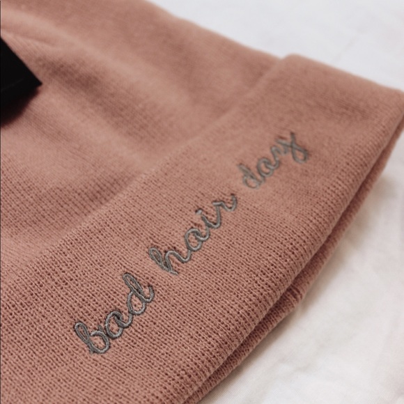 Bad Hair Day Beanie in Pink - Picture 2 of 2