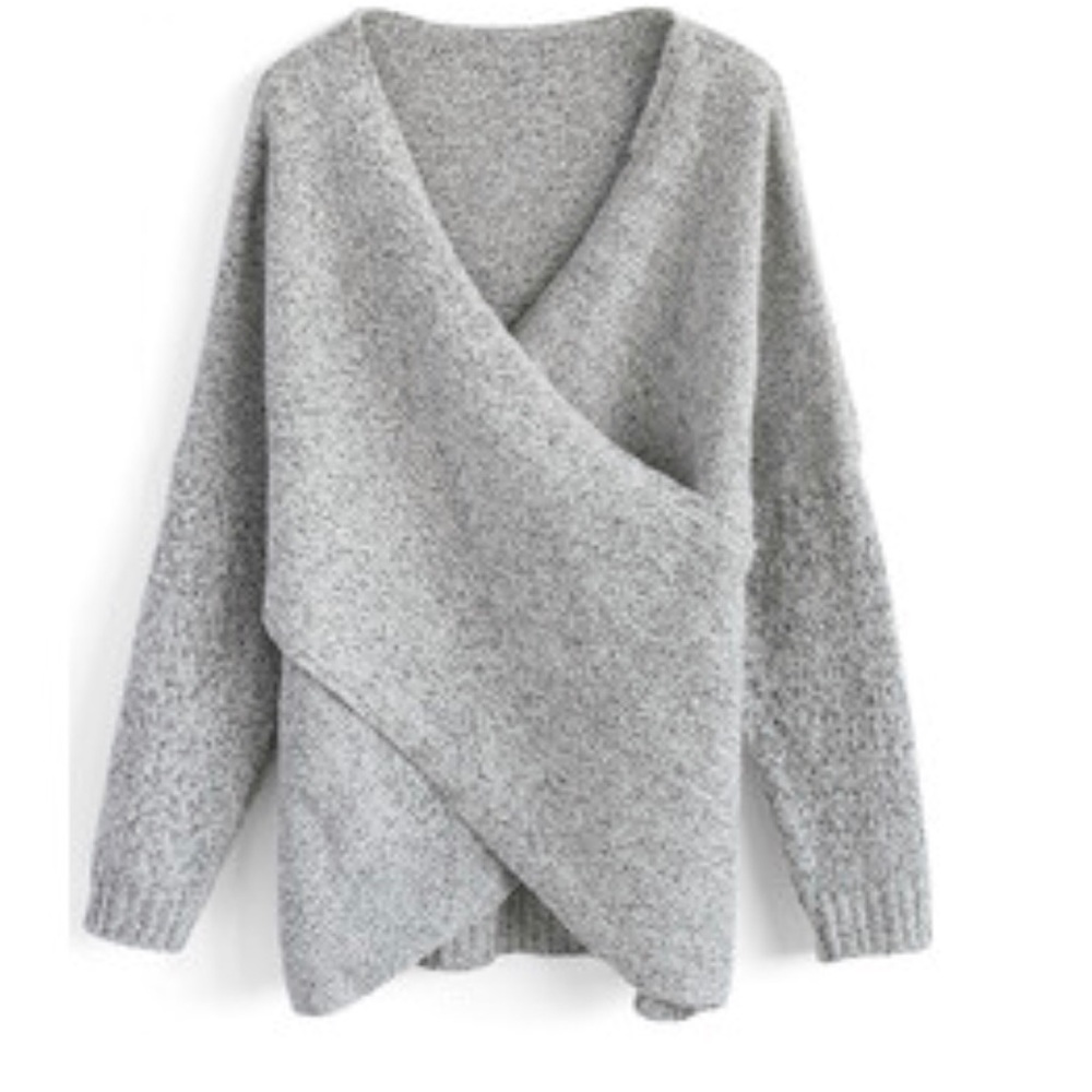 Chic wish wrap sweater