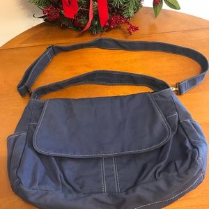 Blue messenger bag