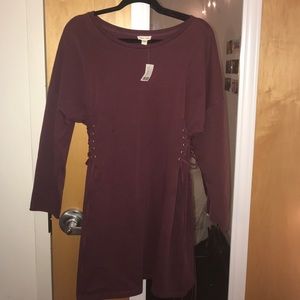 Burgundy Urban Outfitters Dress