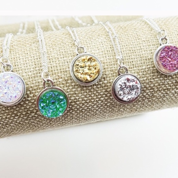 Sparkle Druze Necklaces - Picture 2 of 5