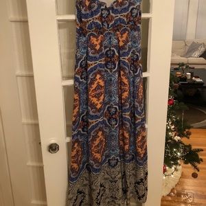 Maeve paisley print maxi