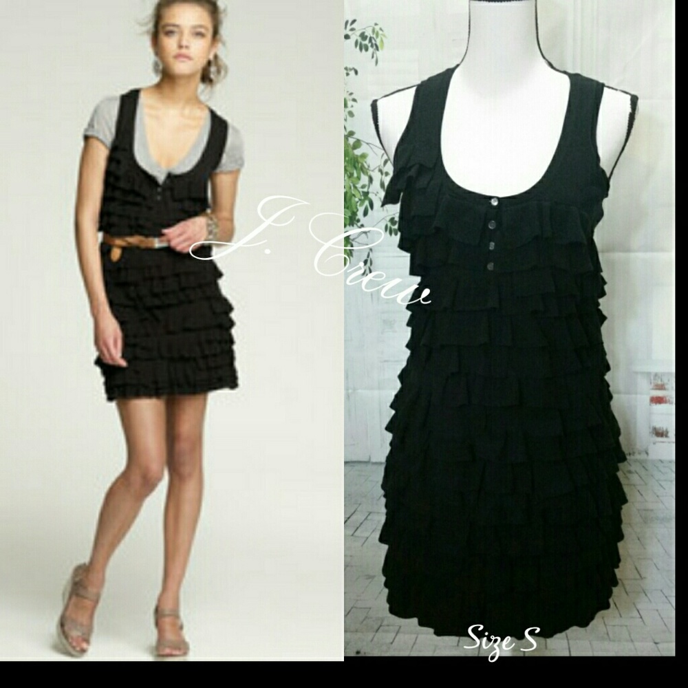J. Crew Size S Ruffle Sweater Dress