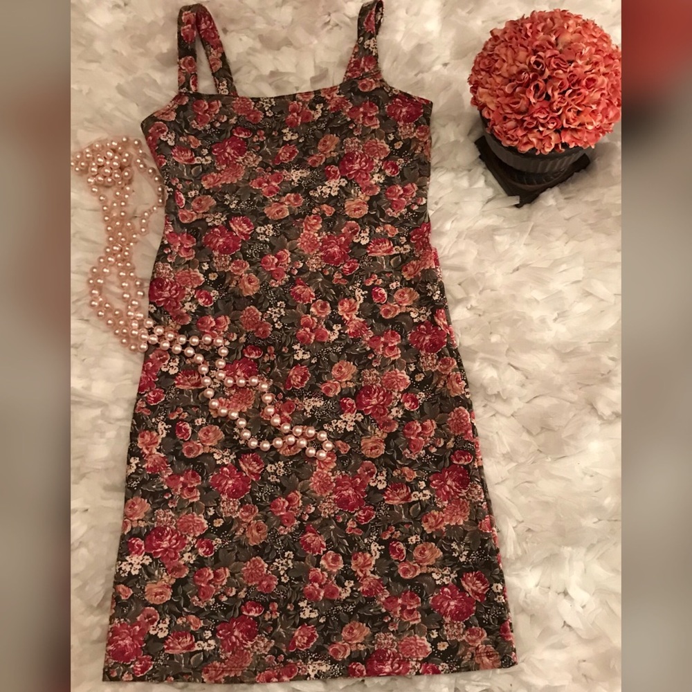 Brandy Melville Floral Dress Sleeveless, Size OS