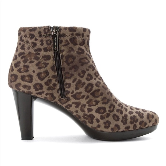 Italian Crafted Cheetah Print Heeled Ankle Booties - Picture 6 of 8