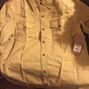 Men's true religion button down