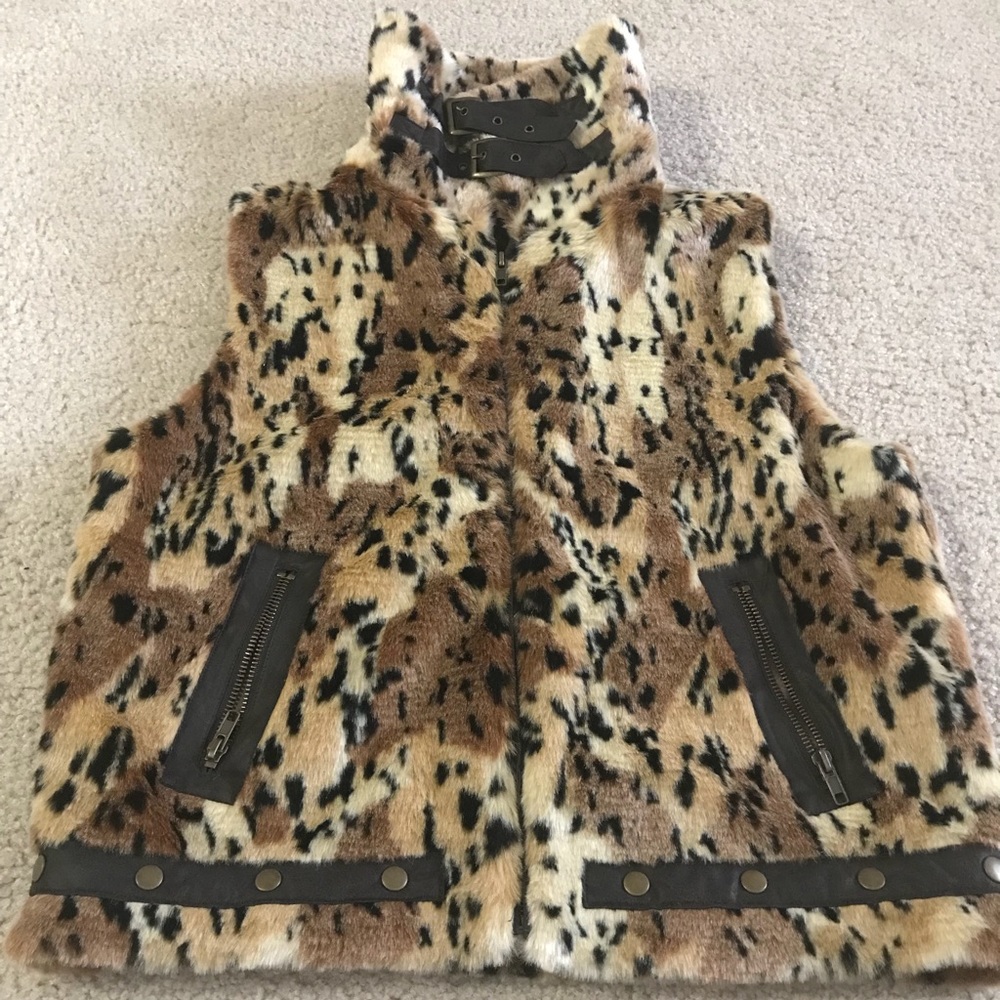 Faux fur vest