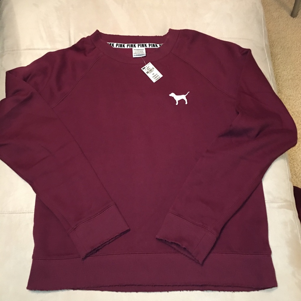 PINK crew sweater