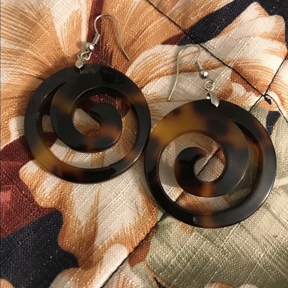 Polynesian turtle shell Earrings