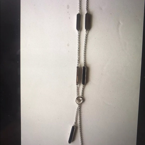 Emporio Armani  Crystal & Onix necklace $195 New - Picture 6 of 8