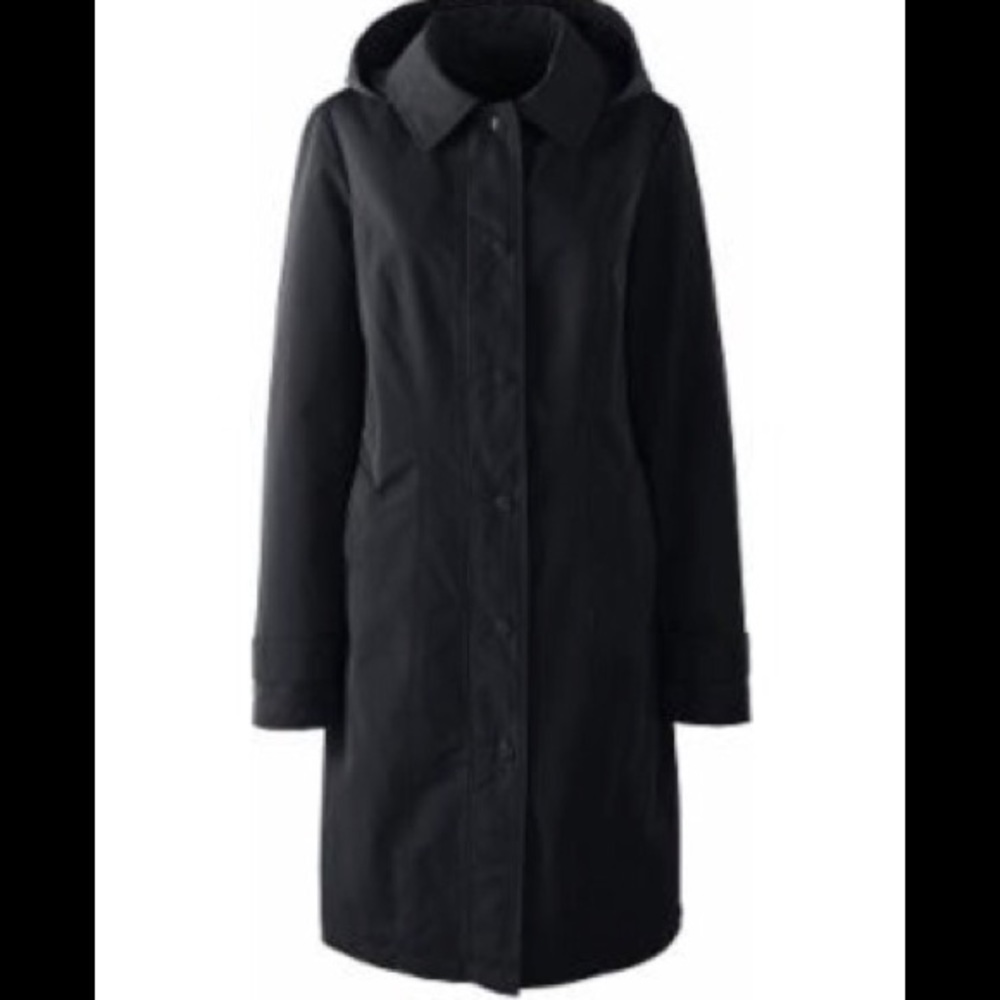 Lands End women’s button up trench coat