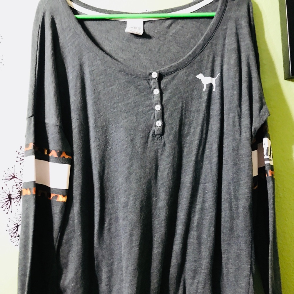 Pink long sleeve top
